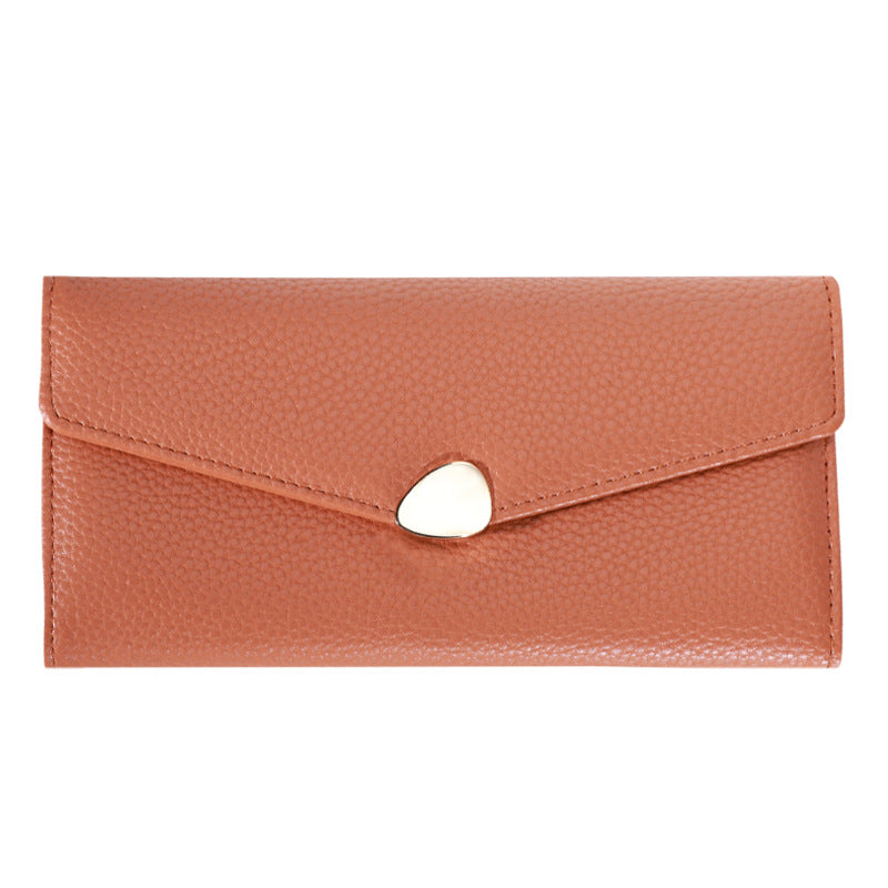 Women's Lychee-pattern Clutch Wallet Fashionable