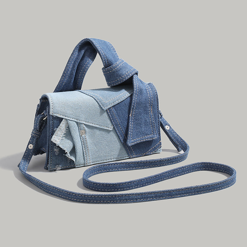 Simple Denim Fabric High-end Feel Bag For Women