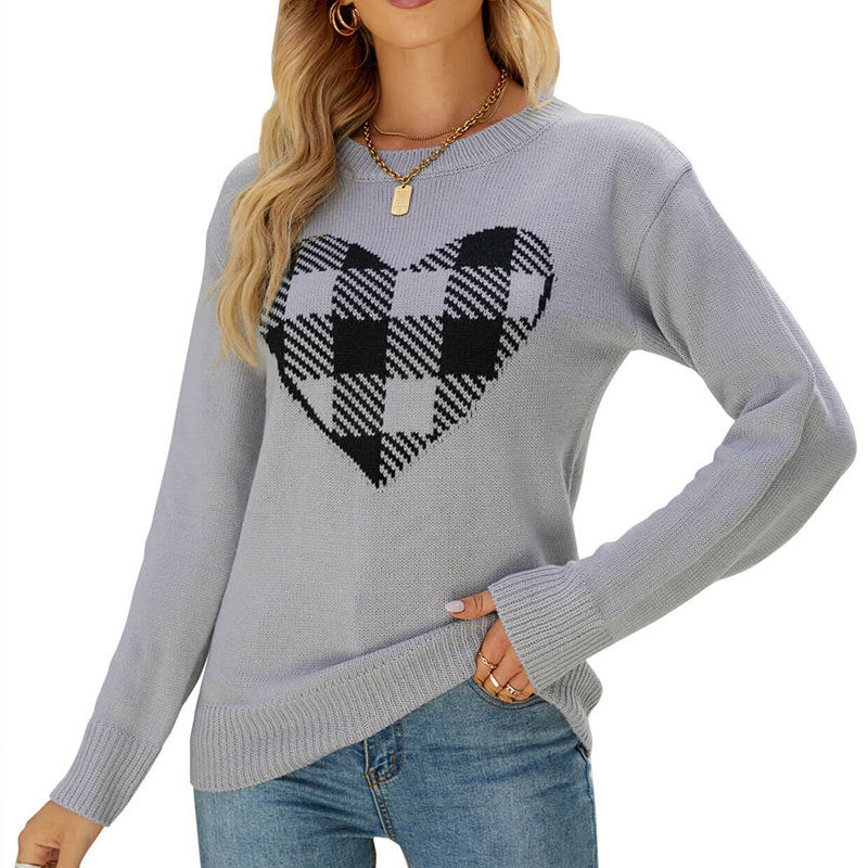 Women's Loose Sweater Round Neck Fashion Pullover