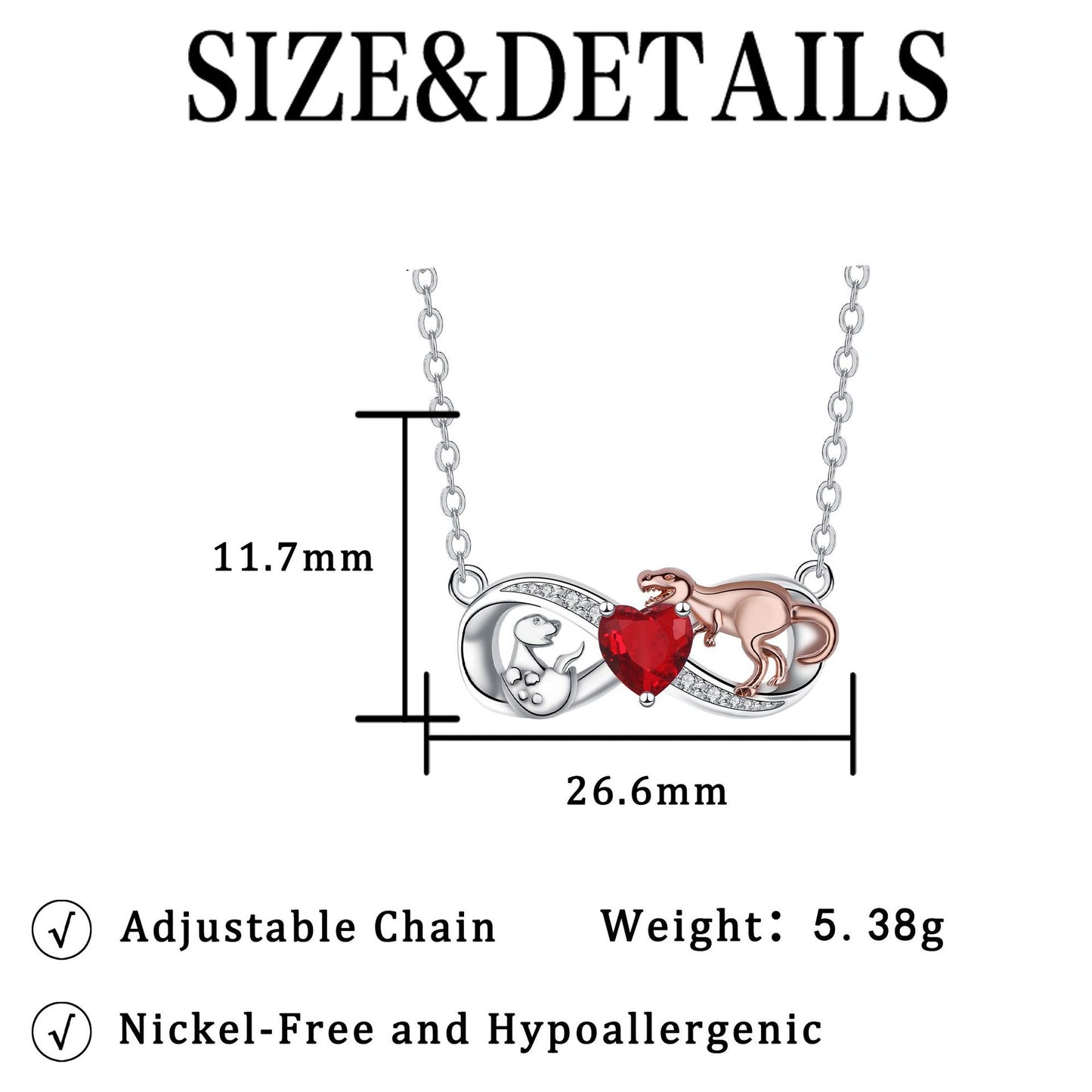 High-end Diamond-studded Necklace With A Side Chain