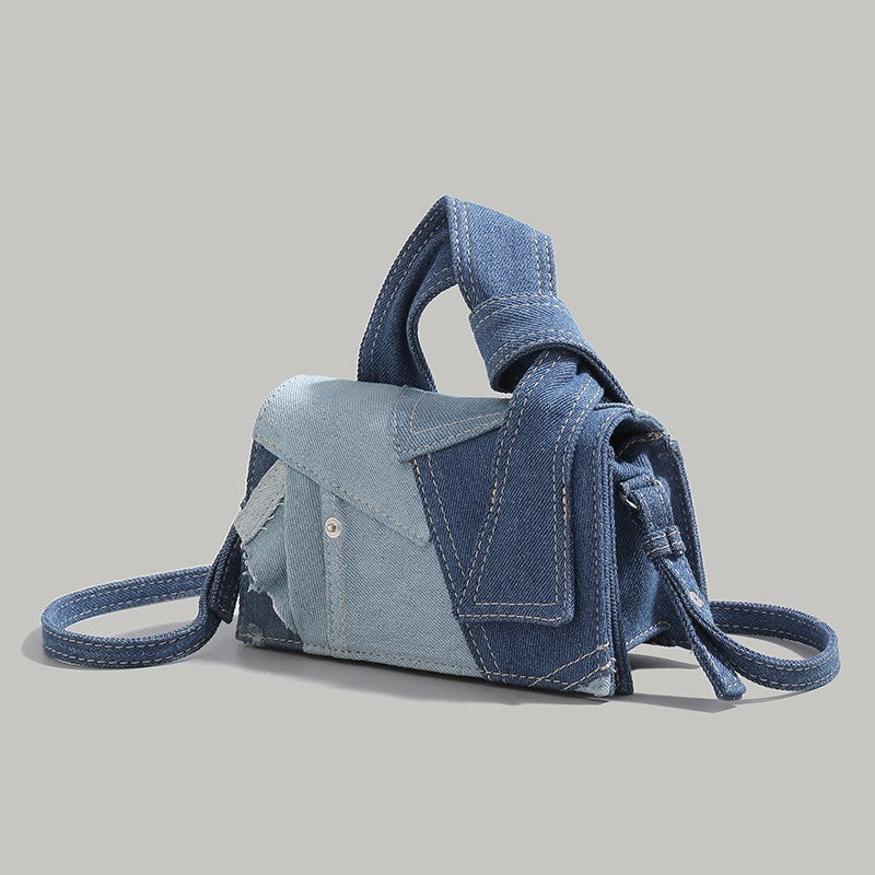 Simple Denim Fabric High-end Feel Bag For Women