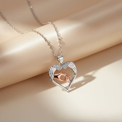 Original High-End Parent-Child Handshake Necklace
