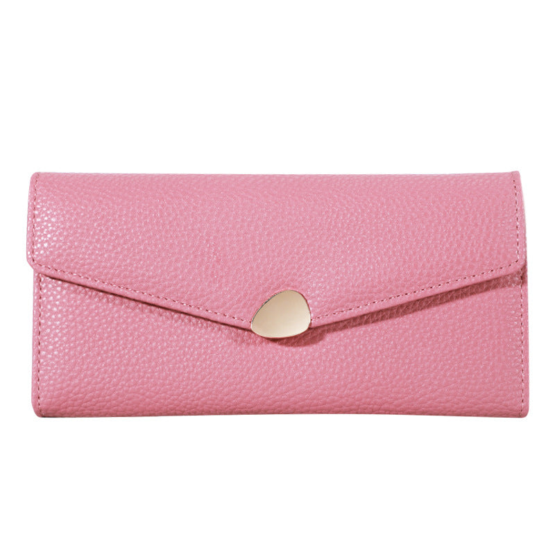 Women's Lychee-pattern Clutch Wallet Fashionable