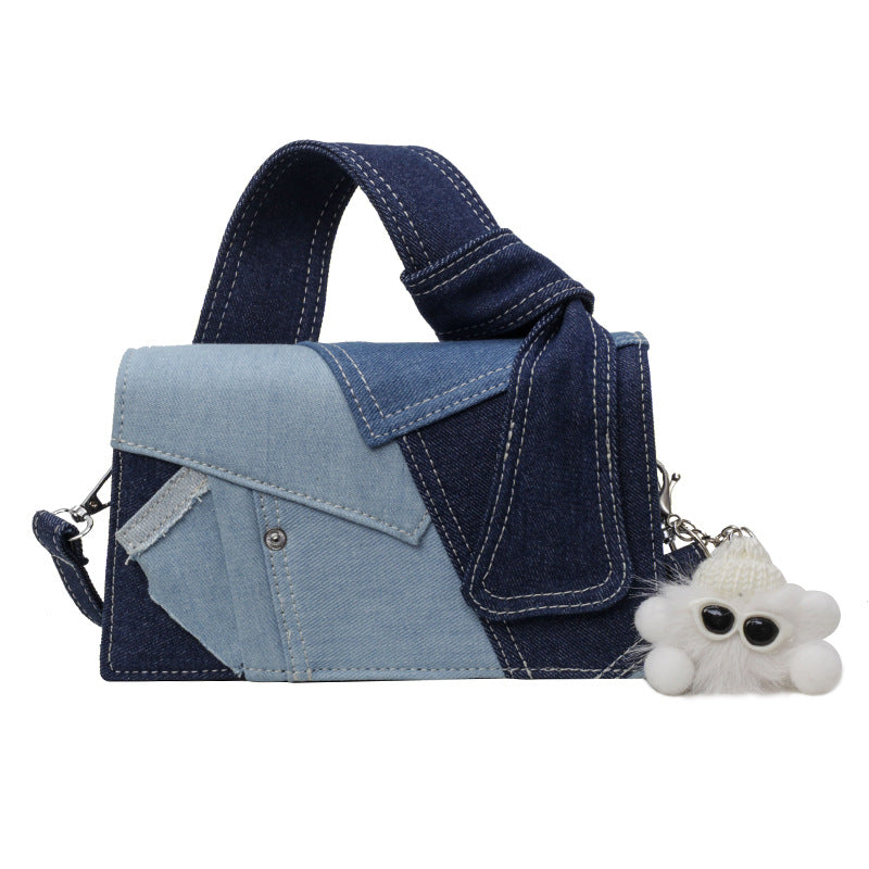 Simple Denim Fabric High-end Feel Bag For Women