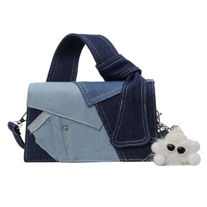 Simple Denim Fabric High-end Feel Bag For Women
