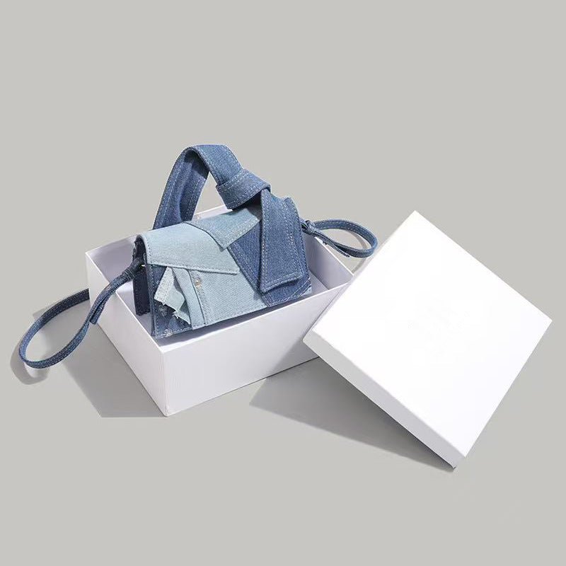 Simple Denim Fabric High-end Feel Bag For Women
