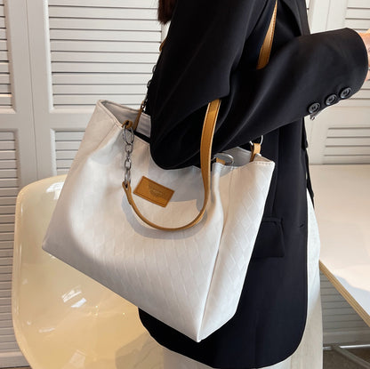 Rhombus Pattern Totes Chain Shoulder Bag For Women