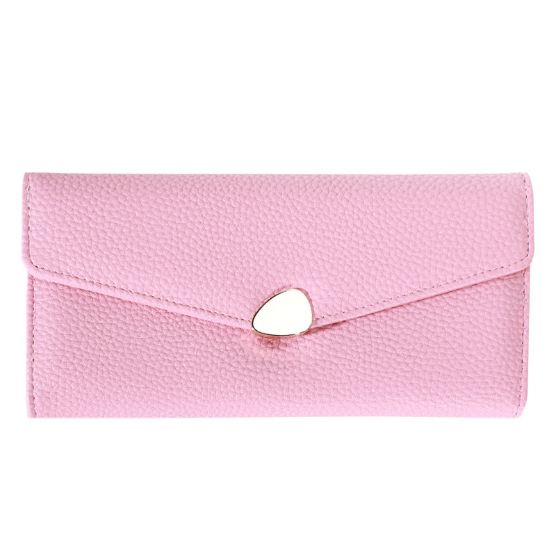 Women's Lychee-pattern Clutch Wallet Fashionable