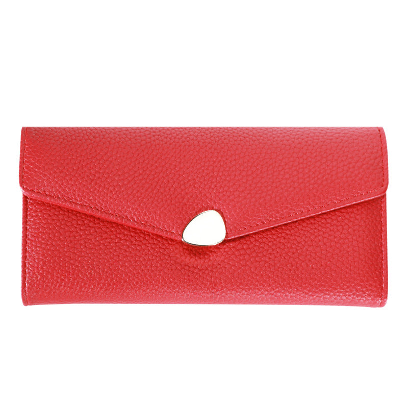 Women's Lychee-pattern Clutch Wallet Fashionable