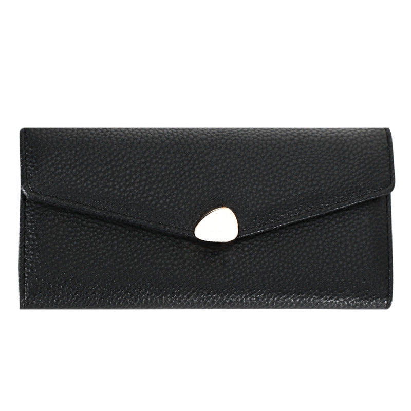 Women's Lychee-pattern Clutch Wallet Fashionable