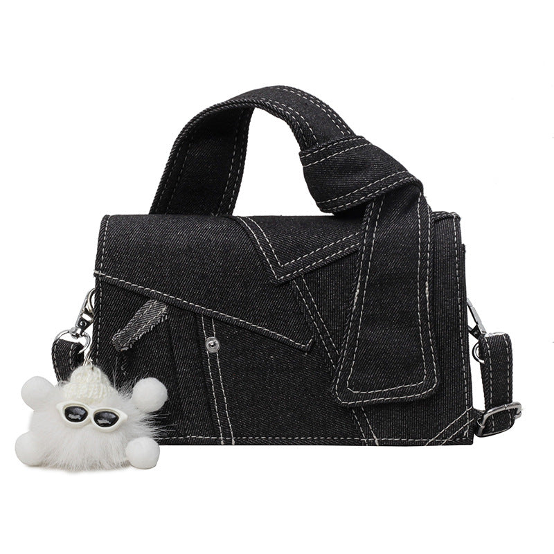 Simple Denim Fabric High-end Feel Bag For Women